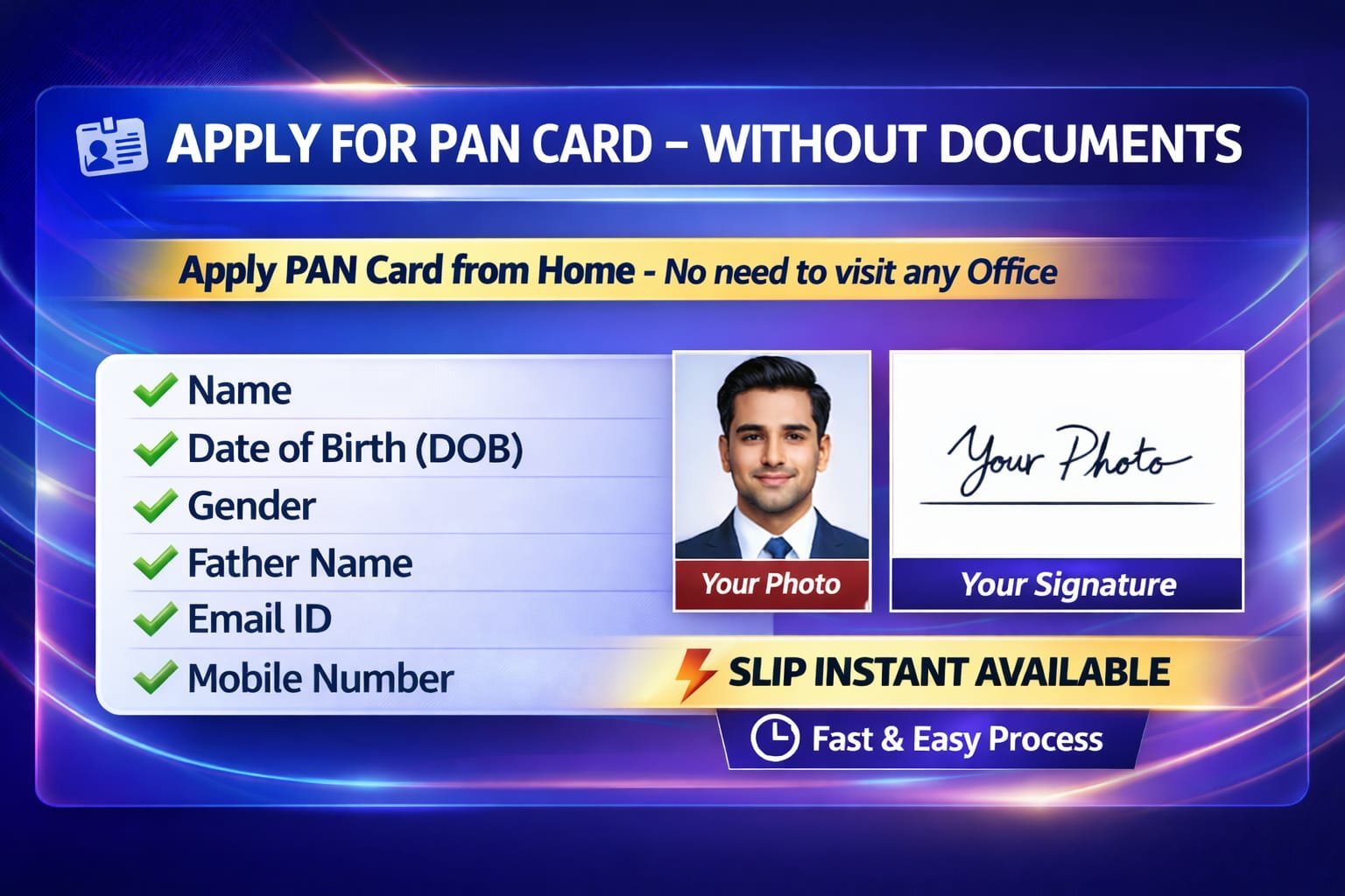 Instant PAN Card Service